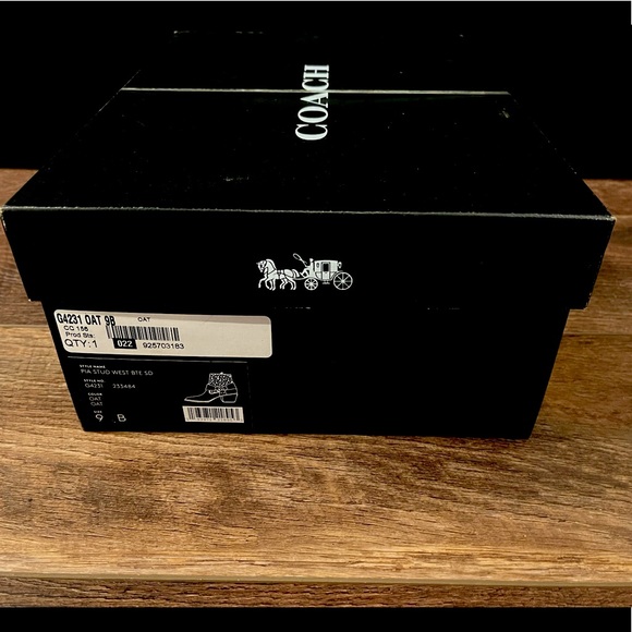 Coach Pia Stud Western Bootie in Oat - Picture 5 of 5